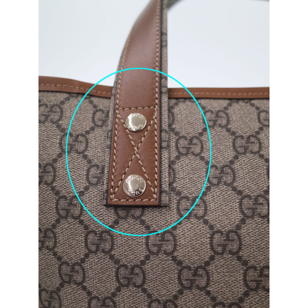 Gucci GG Supreme Tote beige ebony GG coated Brown - Picture 5 of 9